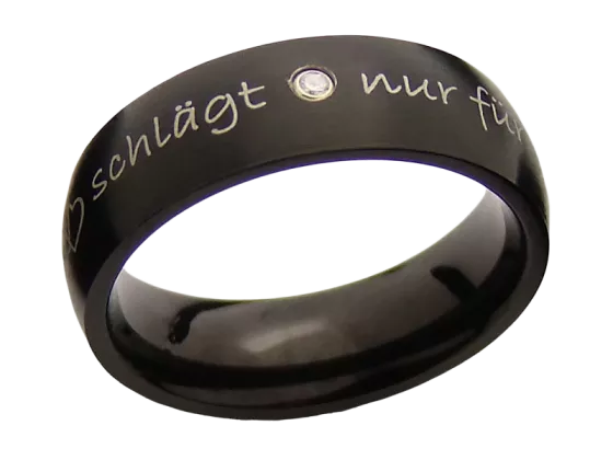Modell Rosalie - 1 Ring aus Edelstahl